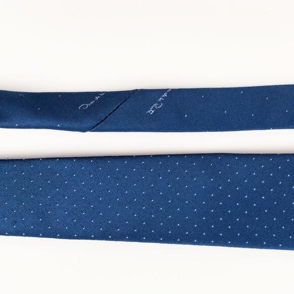 Oscar de la Renta Signature Blue Necktie‎ - Picture 8 of 8